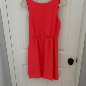 Jcrew Sleeveless Coral Shift Dress